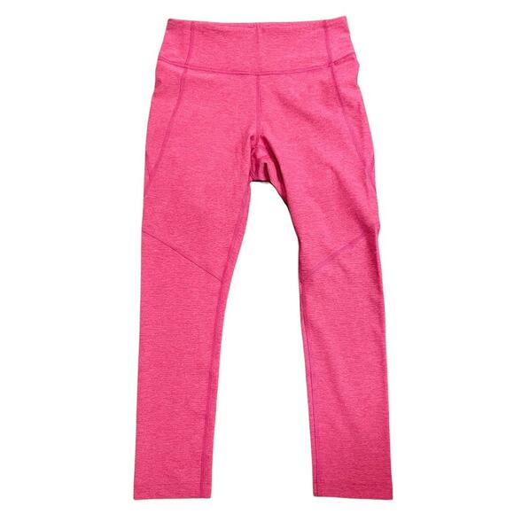 Outdoor Voices 3/4 Warmup Leggings Flamingo Heathered Pink - Picture 2 of 7